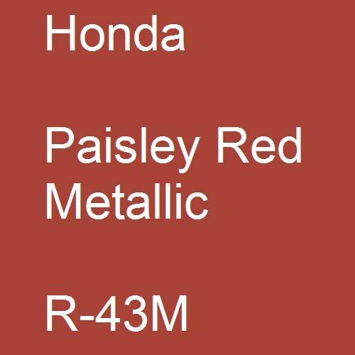 Honda, Paisley Red Metallic, R-43M.